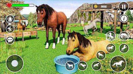 虚拟野马动物模拟器(Wild Horse Family Life Game)