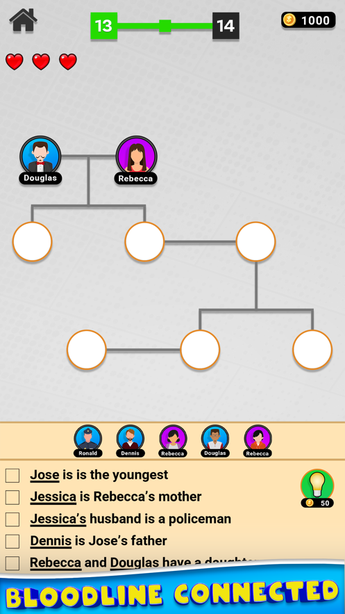 家谱逻辑难题截图1