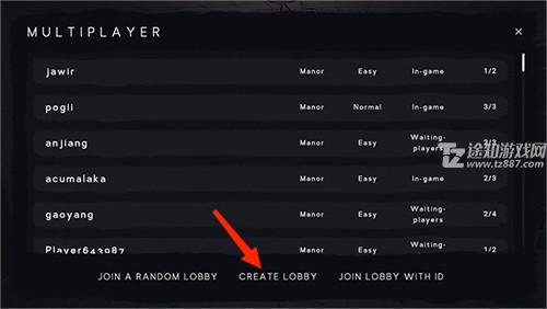 夜幕降临如何联机创建房间2