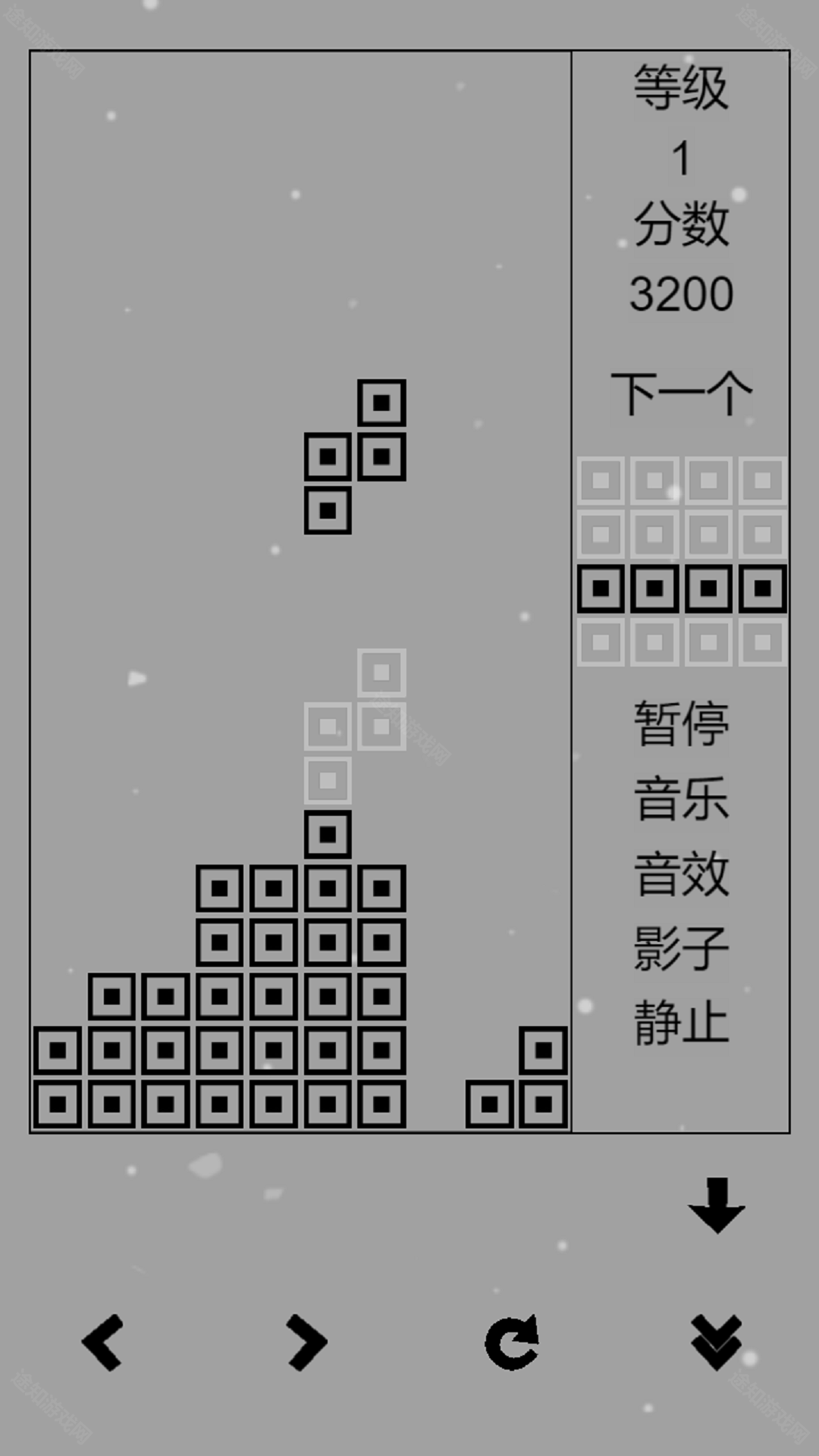 经典俄罗斯方块黑白版无广告