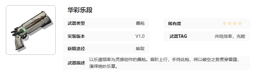 《鸣潮》武器华彩乐段培养材料一览