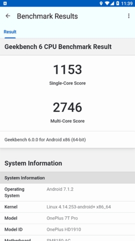 Geekbench5截图1